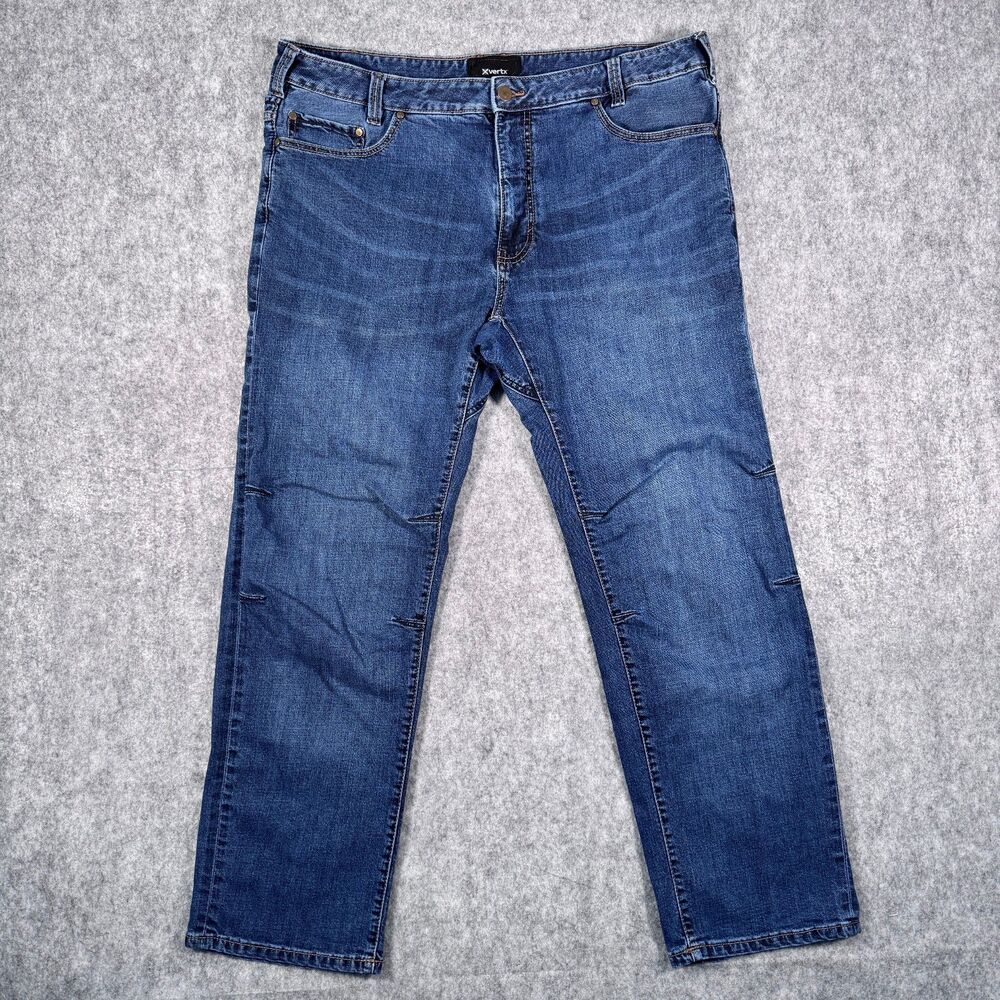Vertx Defiance Jeans Mens Size 40x32 Measures 40x30 Blue Denim Workwear Pants